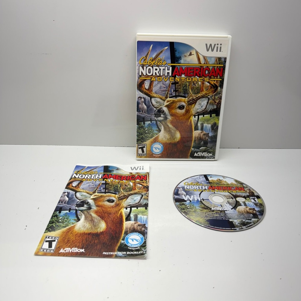 Cabela's North American Adventures Nintendo Wii Video Game Hunting Multiplayer